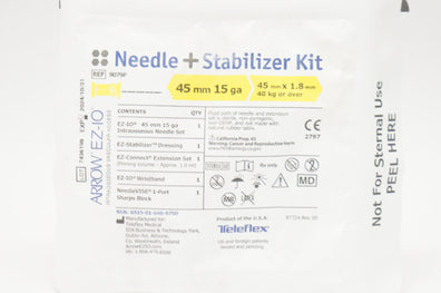 Teleflex 9079P Arrow EZ-IO Ndle + Stabilizer Kit 40kg<, 15ga x 45mm (x)
